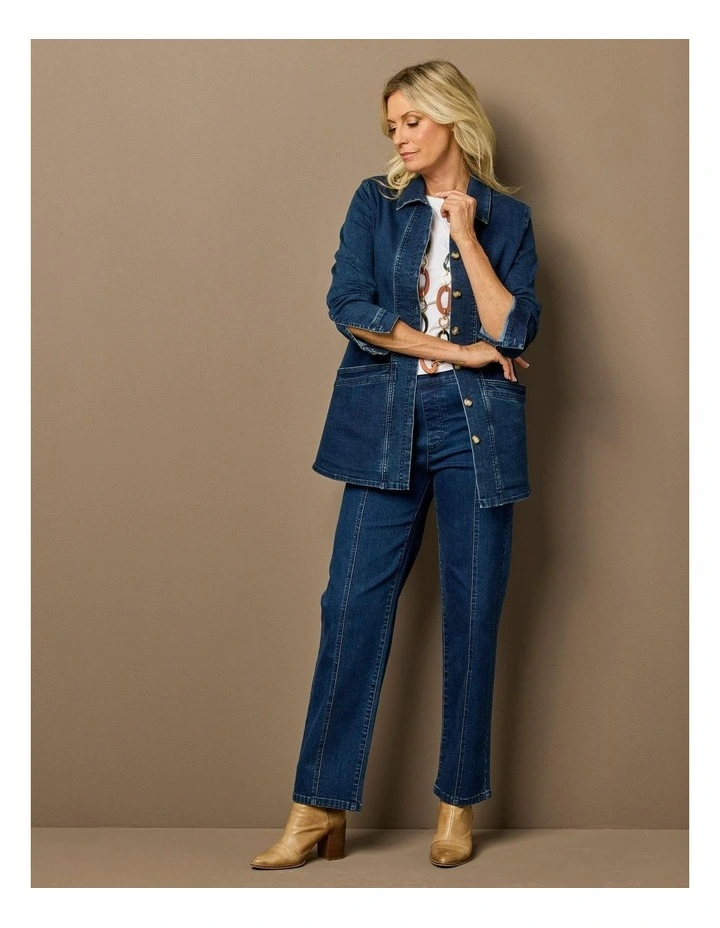 Harper Denim Longline Jacket image 5
