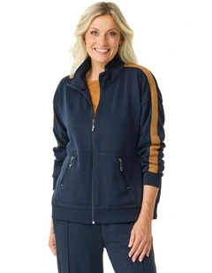 Energy Stripe Detail Jacket in Blue