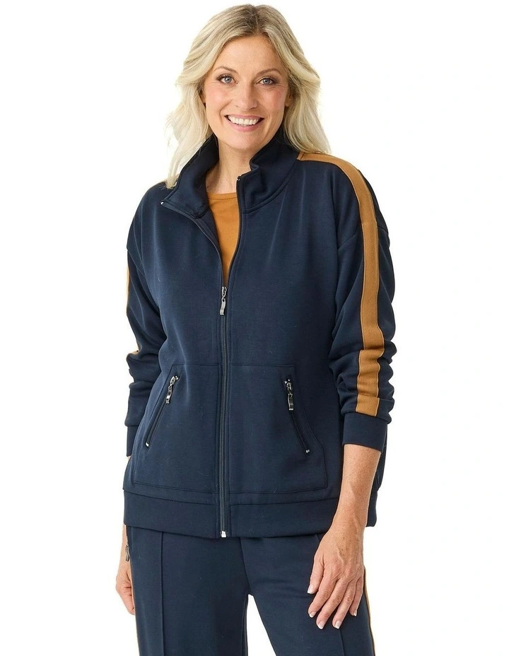 Energy Stripe Detail Jacket in Blue image 1
