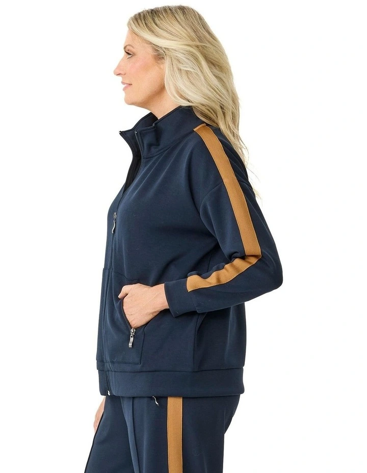 Energy Stripe Detail Jacket in Blue image 3