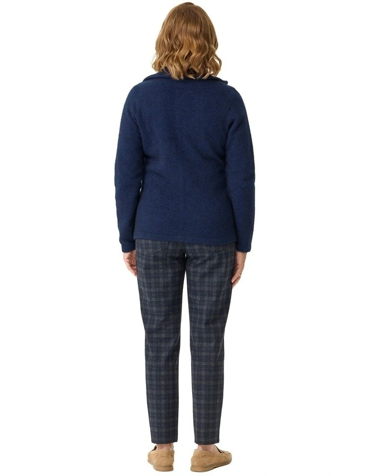 Market Day Possum Zip Cardigan in Blue image 2