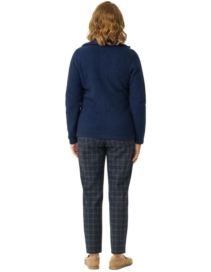 Market Day Possum Zip Cardigan in Blue image 2