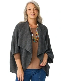 Possum Moss Stitch Longline Wrap