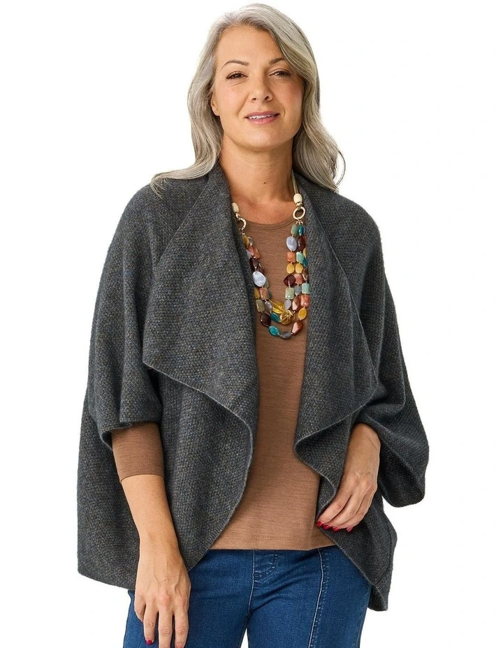 Possum Moss Stitch Longline Wrap image 1