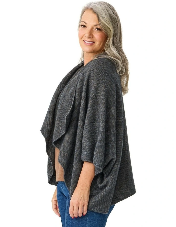 Possum Moss Stitch Longline Wrap image 3