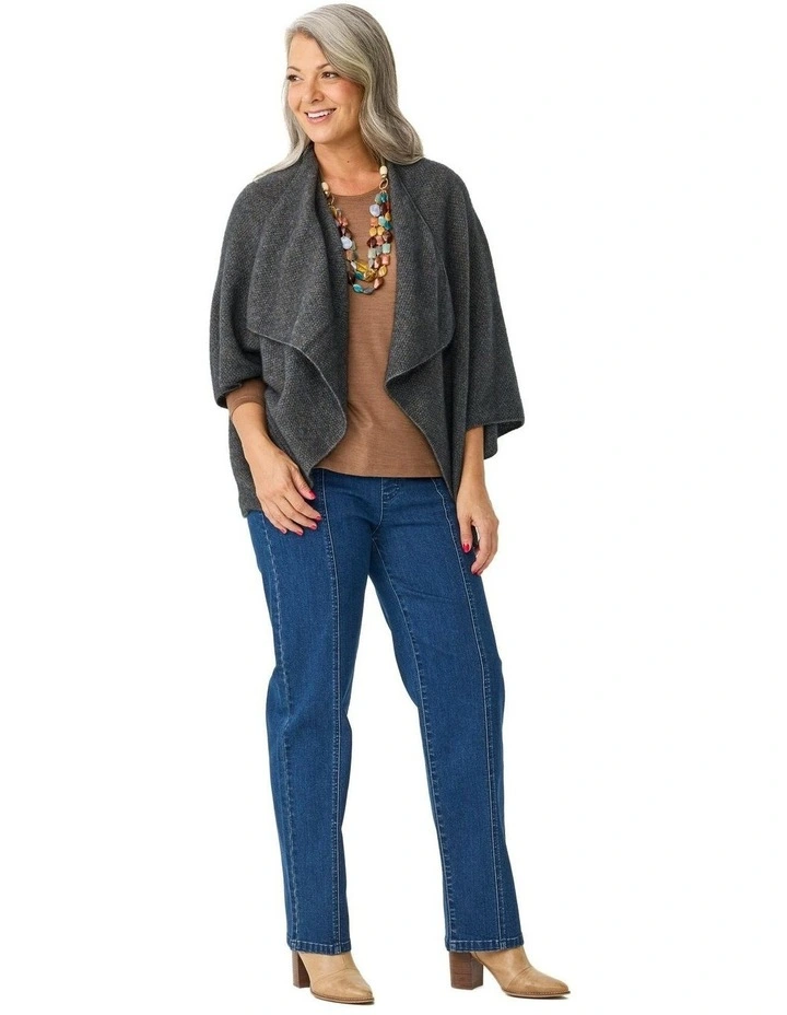 Possum Moss Stitch Longline Wrap image 4