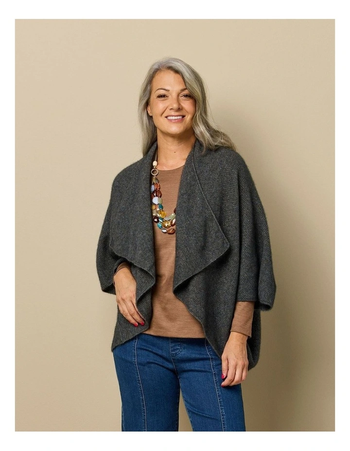 Possum Moss Stitch Longline Wrap image 6