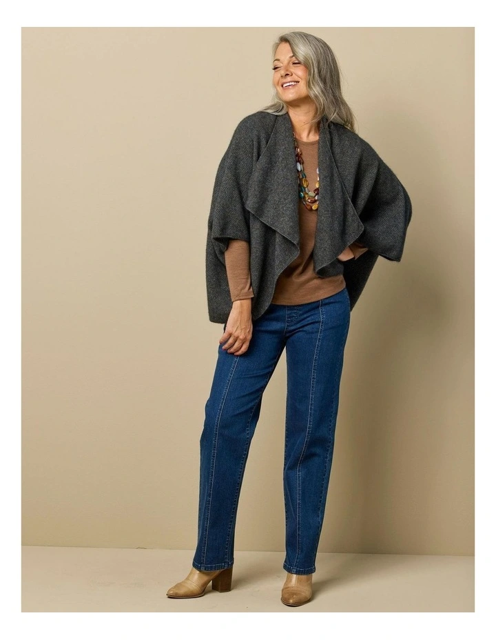 Possum Moss Stitch Longline Wrap image 7