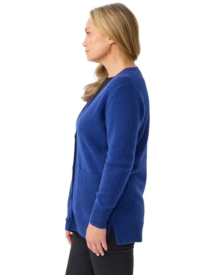 Austin Buttons Cardigan in Blue image 3