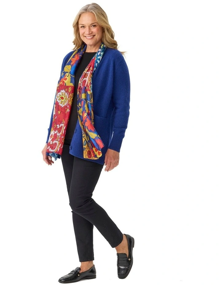 Austin Buttons Cardigan in Blue image 5