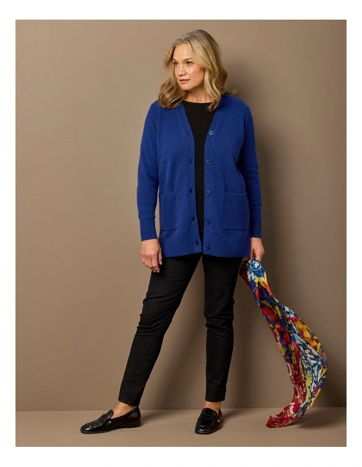 Austin Buttons Cardigan in Blue image 7