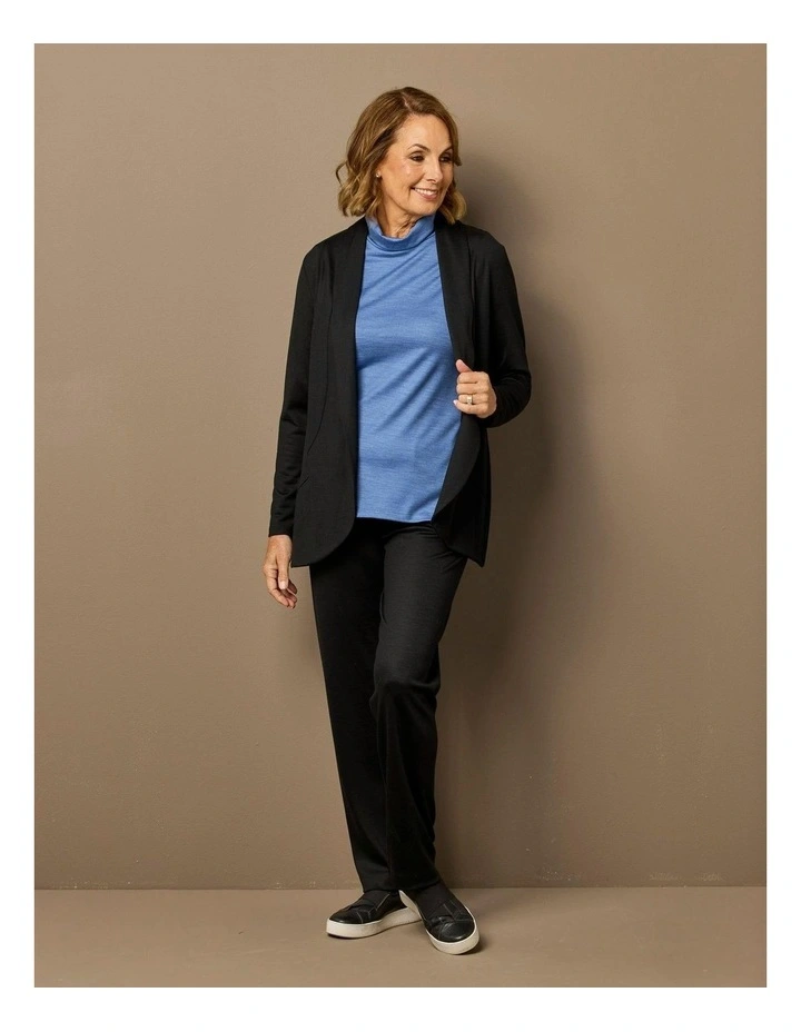 Hedrena Skivvy Long Sleeve Top in Blue image 7