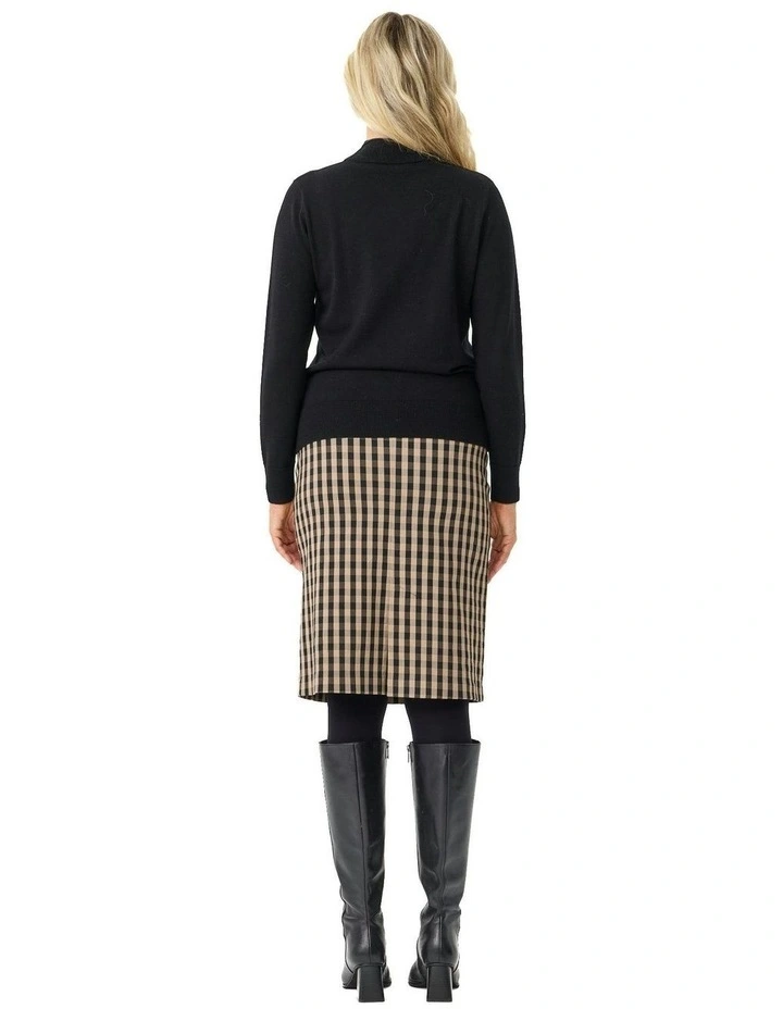 Bayview Check Pull On Skirt in Multi image 2