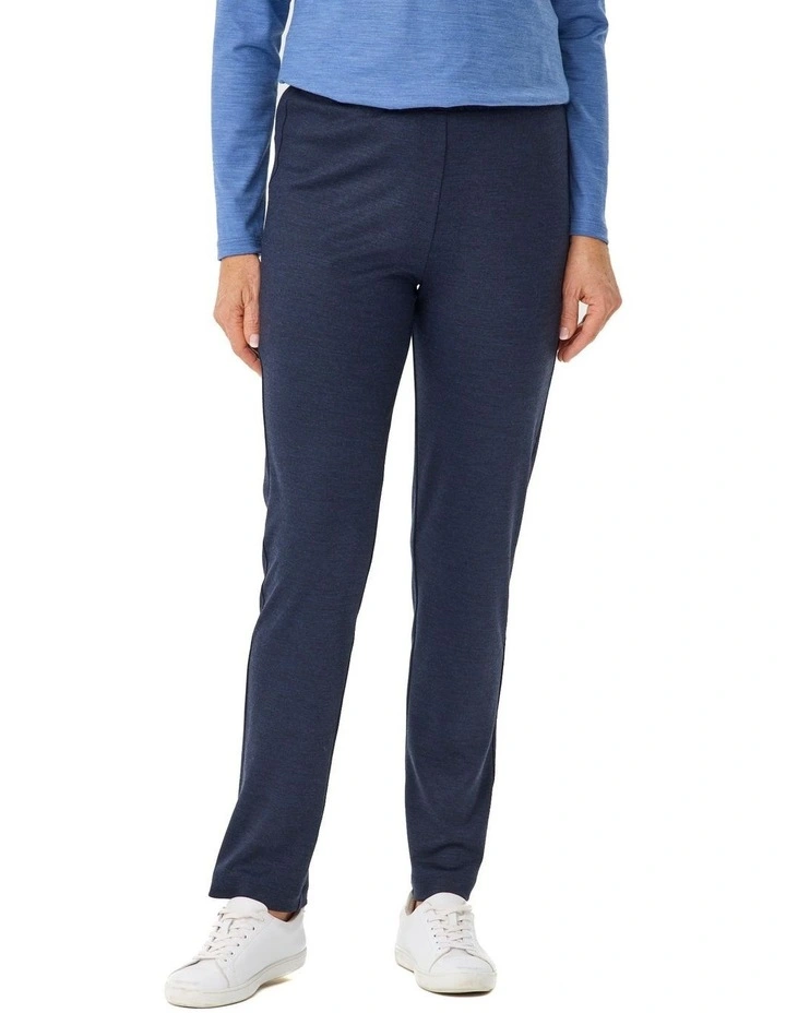 Hedrena Pull On Slim Leg Pant in Blue image 1