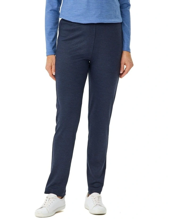 Hedrena Pull On Slim Leg Pant in Blue image 1