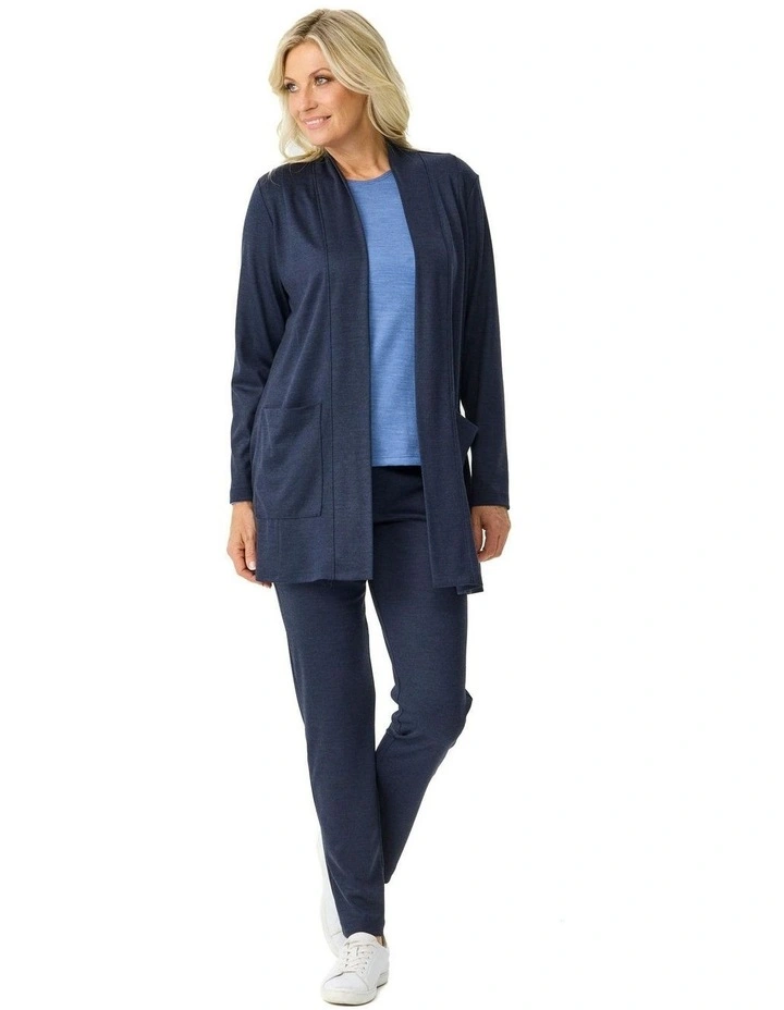 Hedrena Pull On Slim Leg Pant in Blue image 5
