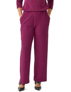 Tempest Relaxed Wide Leg Pants in Red