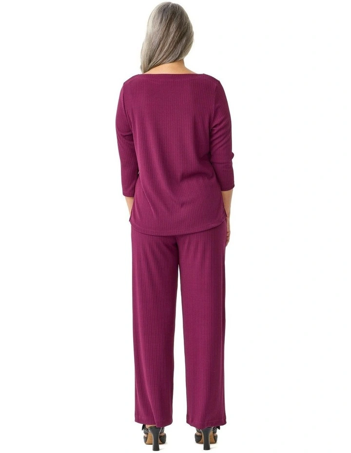 Tempest Relaxed Wide Leg Pants in Red image 2