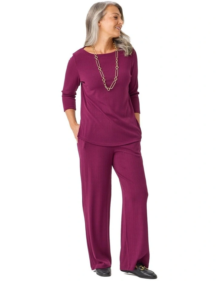 Tempest Relaxed Wide Leg Pants in Red image 4