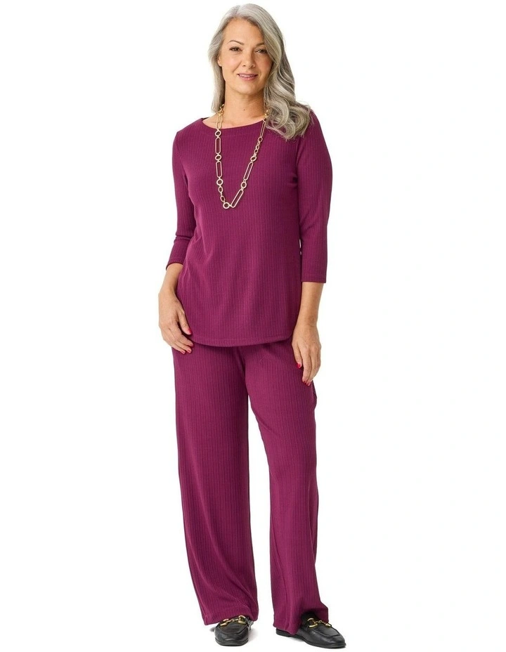 Tempest Relaxed Wide Leg Pants in Red image 4