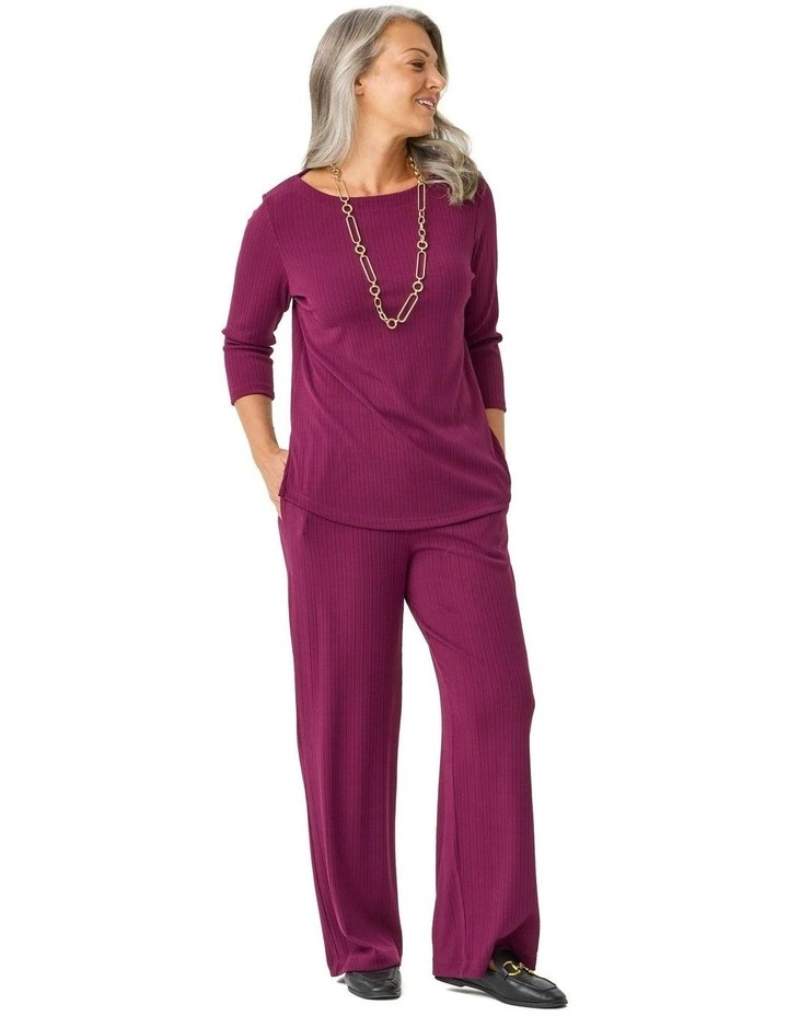 Tempest Relaxed Wide Leg Pants in Red image 5