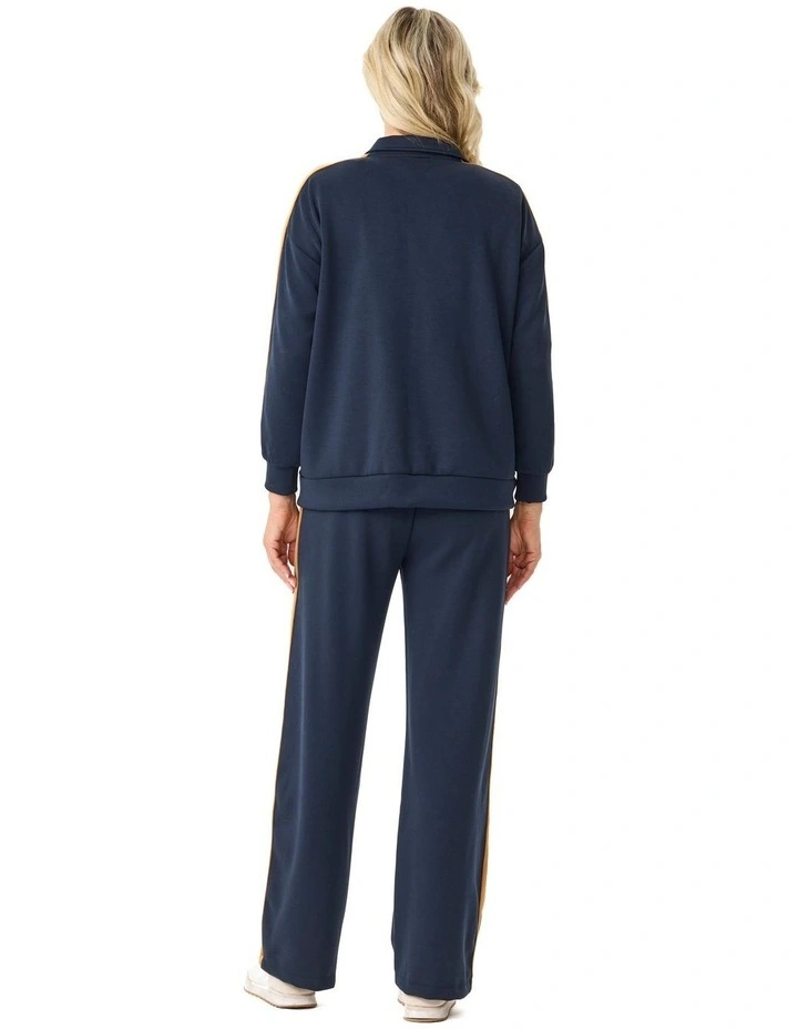 Energy Side Stripe Wide Pant in Blue image 2