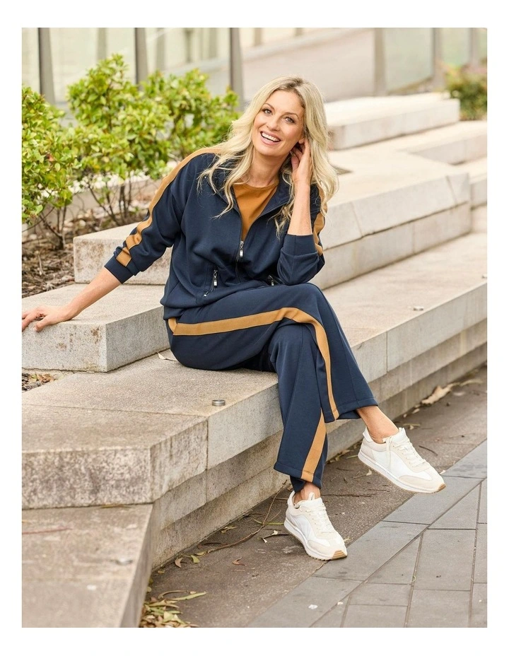 Energy Side Stripe Wide Pant in Blue image 6