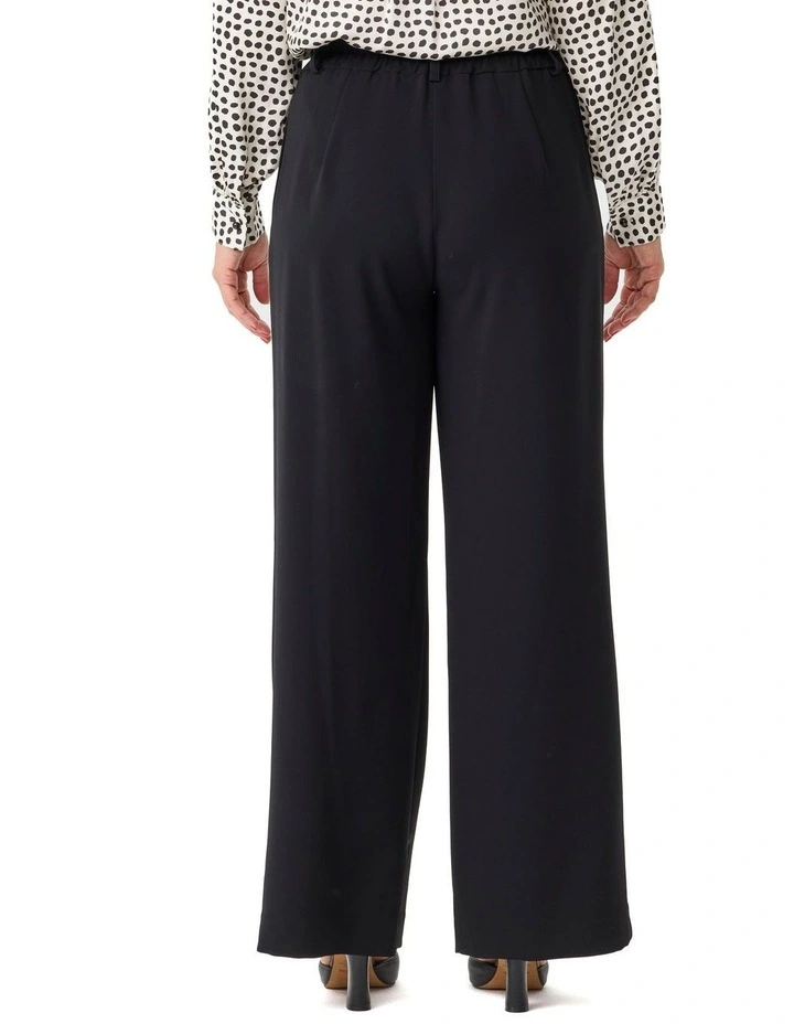 Mara Wide Leg Long Pant in Black image 2