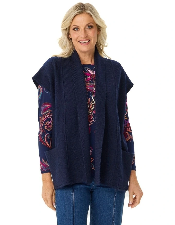 Deakin E2e Short Vest in Navy image 1