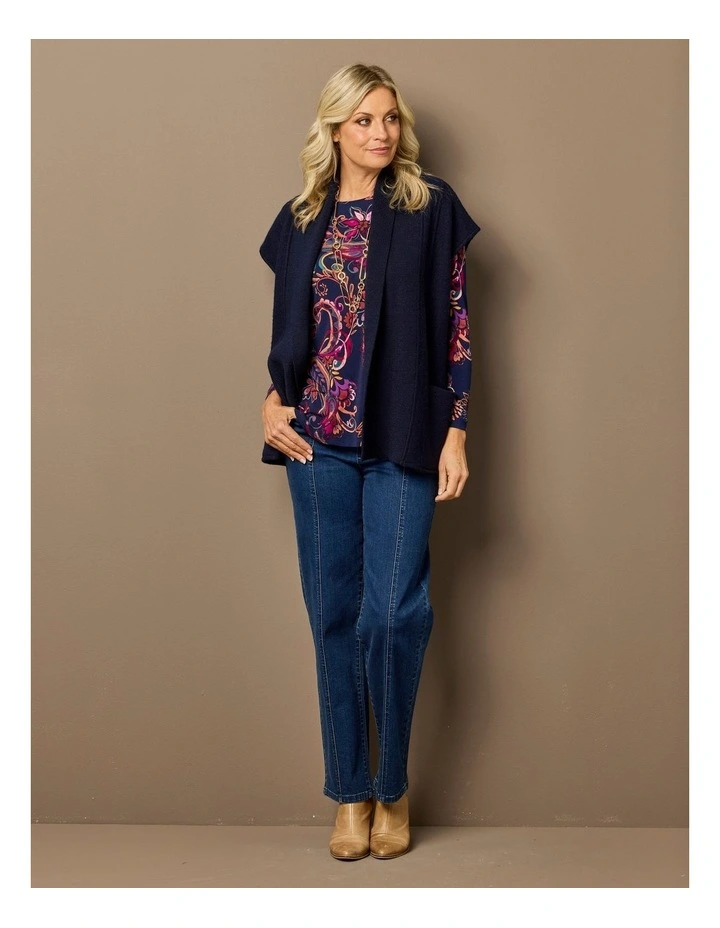 Deakin E2e Short Vest in Navy image 6