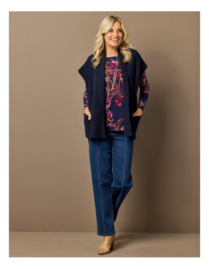 Deakin E2e Short Vest in Navy image 7