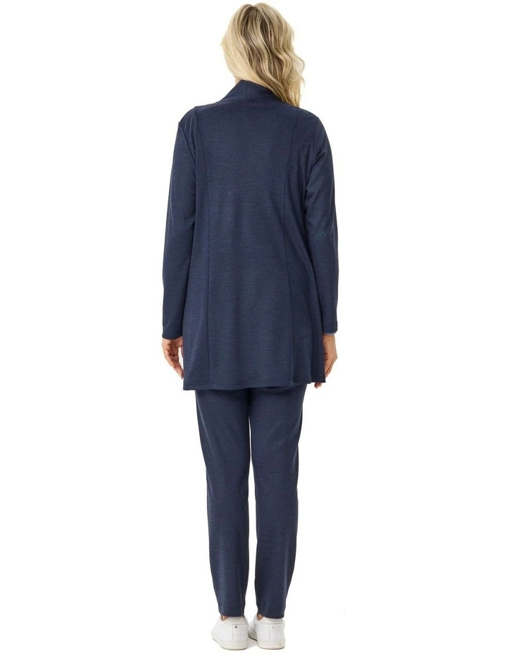 Hedrena Interlock Pocket Cardigan in Navy image 2