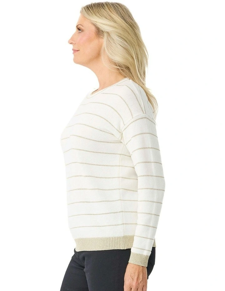 Kris Lurex Stripe Sweater image 3