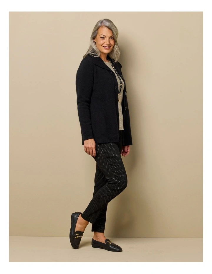 Everdeen Button Cardigan in Black image 6