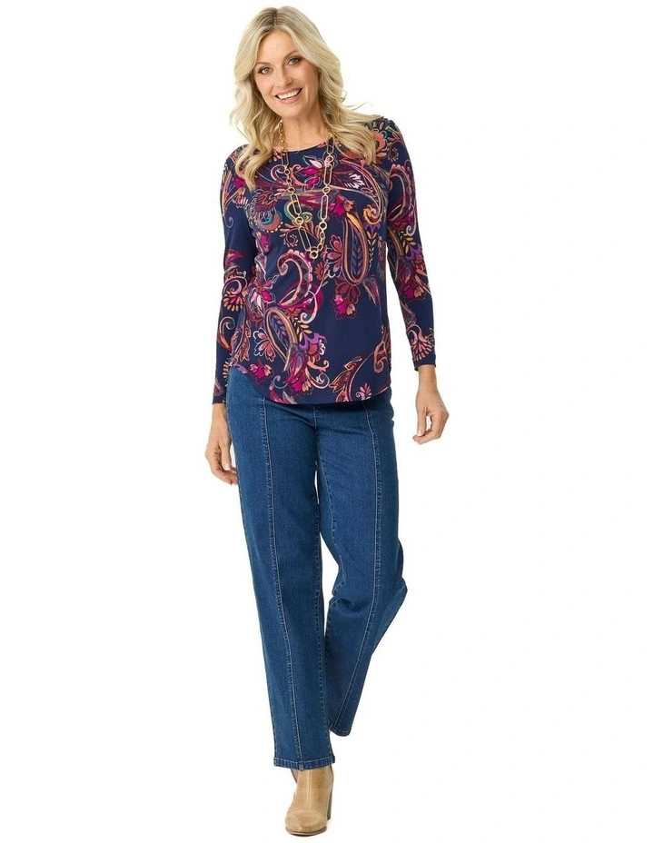 Bazaar Pleat Back Long Sleeve Top image 4