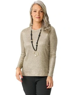 Grazia Rib Long Sleeve Top