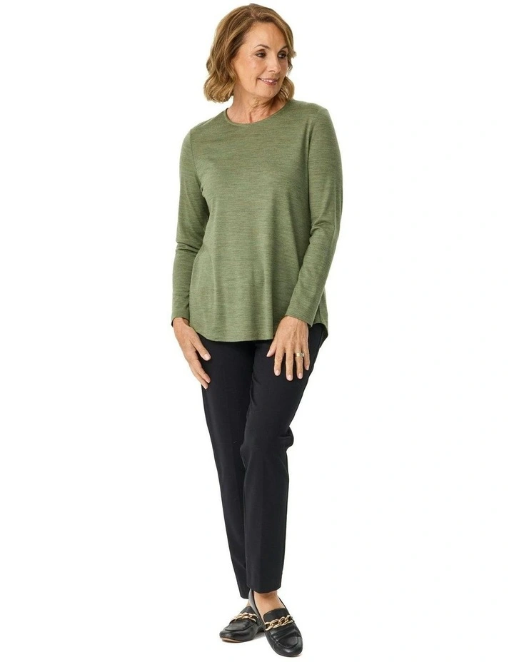 Hedrena Pleat Back Long Sleeve Top image 4