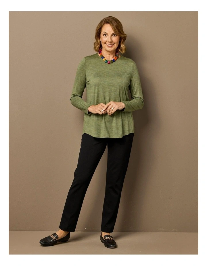 Hedrena Pleat Back Long Sleeve Top image 6