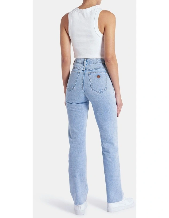 94 High Straight Petite Jeans in Walkaway Blue image 2