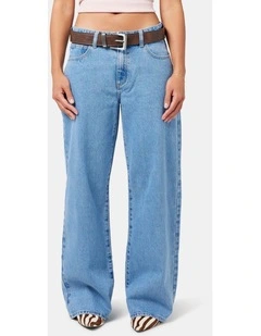 95 Mid Baggy Petite Gigi Jeans in Denim