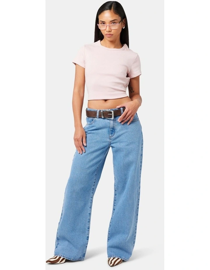 95 Mid Baggy Petite Gigi Jeans in Denim image 3