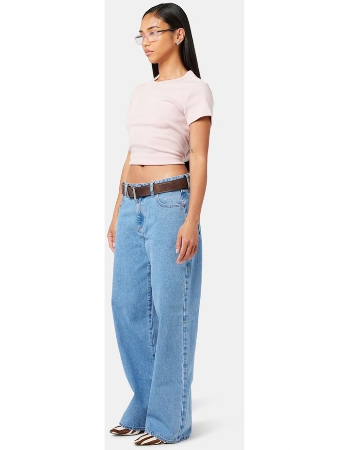95 Mid Baggy Petite Gigi Jeans in Denim image 4