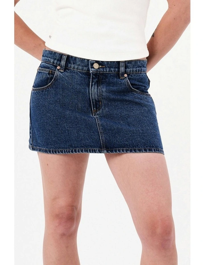 99 Low Skirt in Indigo image 2