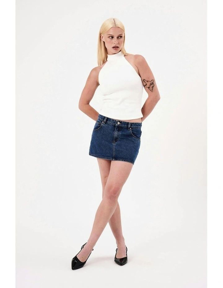 99 Low Skirt in Indigo image 3