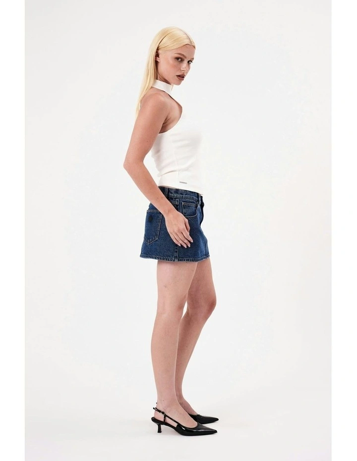 99 Low Skirt in Indigo image 4