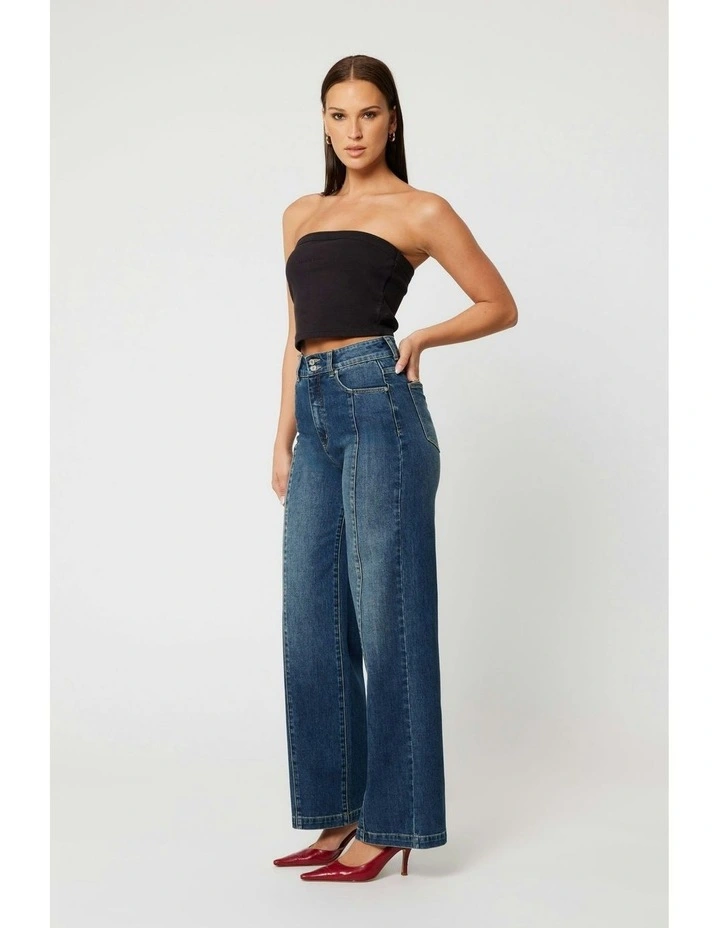 94 High & Wide Jeans in Indigo image 3