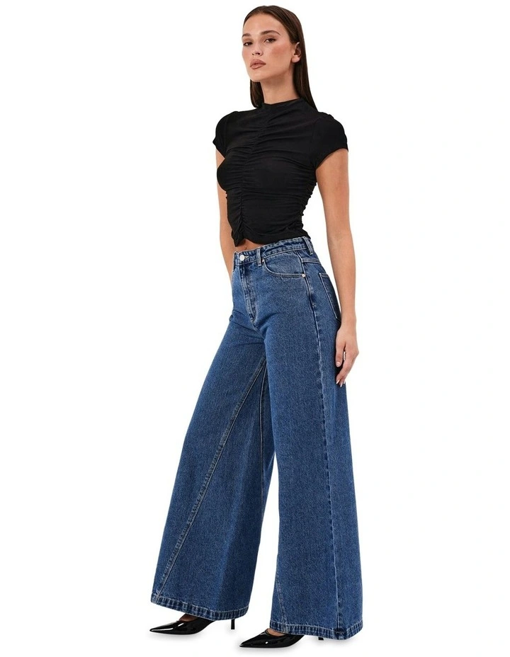94 High & Super Wide Jeans in Chantell image 4