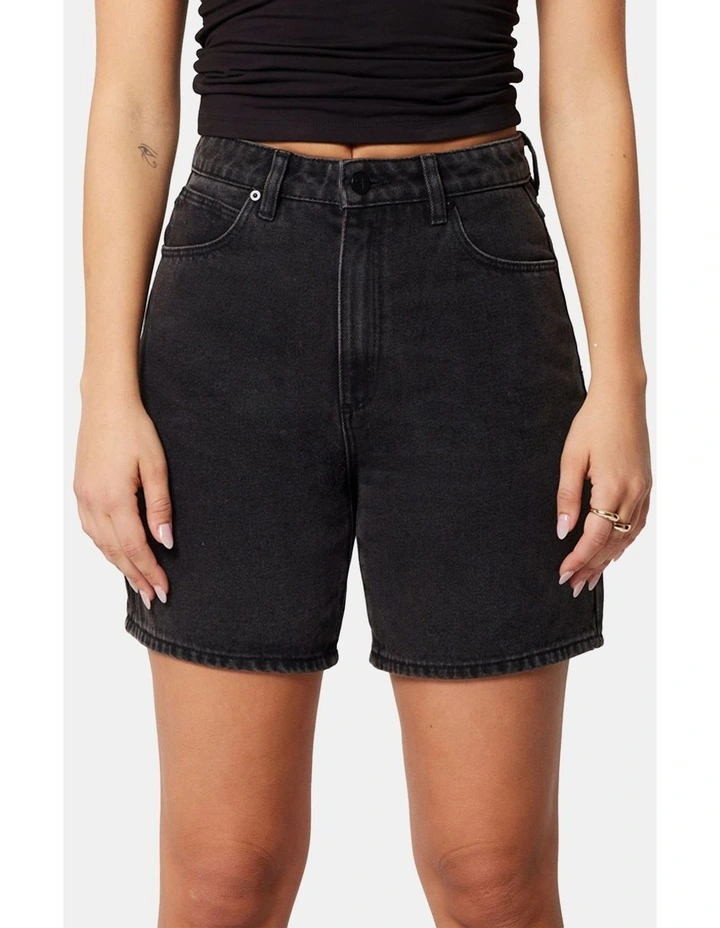 Carrie Heidi Shorts in Washed Black image 4