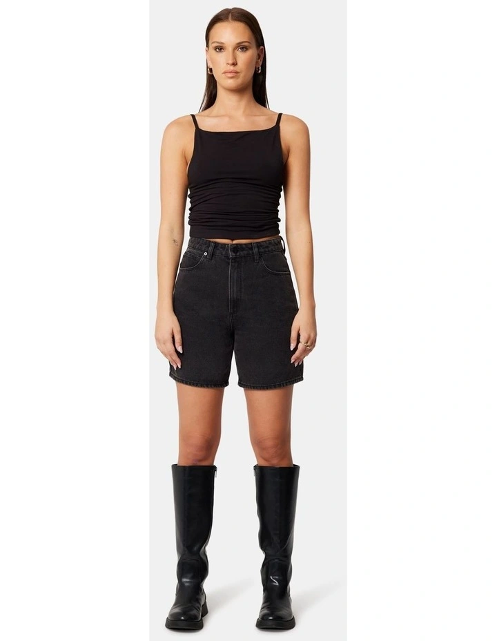 Carrie Heidi Shorts in Washed Black image 5