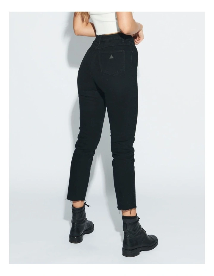 94 High Slim Dead Of Night Jean in Black image 2